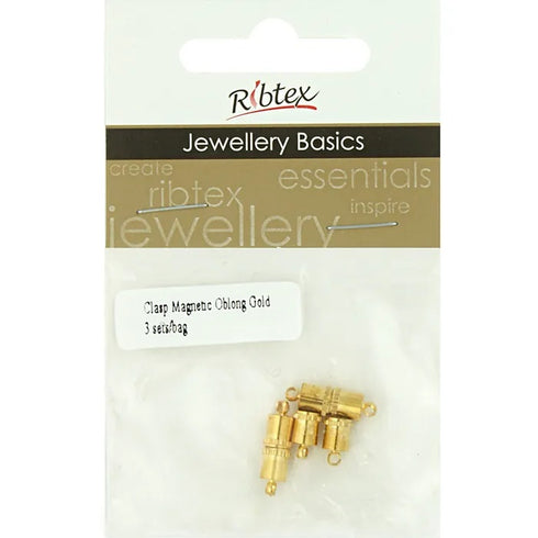 Metal Alloy Oblong Magnetic Clasp (available in 2 colours)